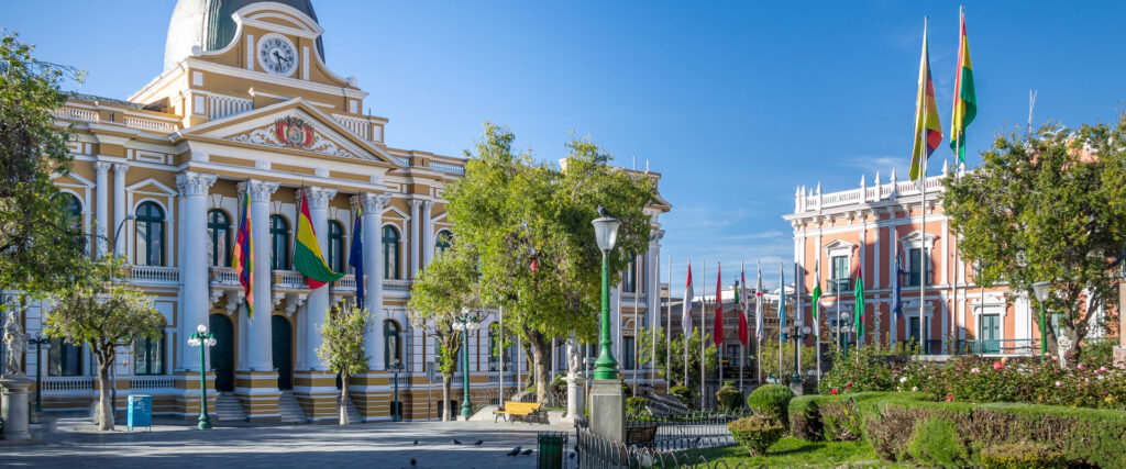 Plaza Murillo and Bolivian Government Palace