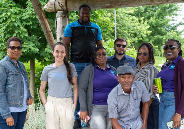 sust-2 Participants from SAGE Jamaica visit the Indigenous Garden at the Welland Campus
